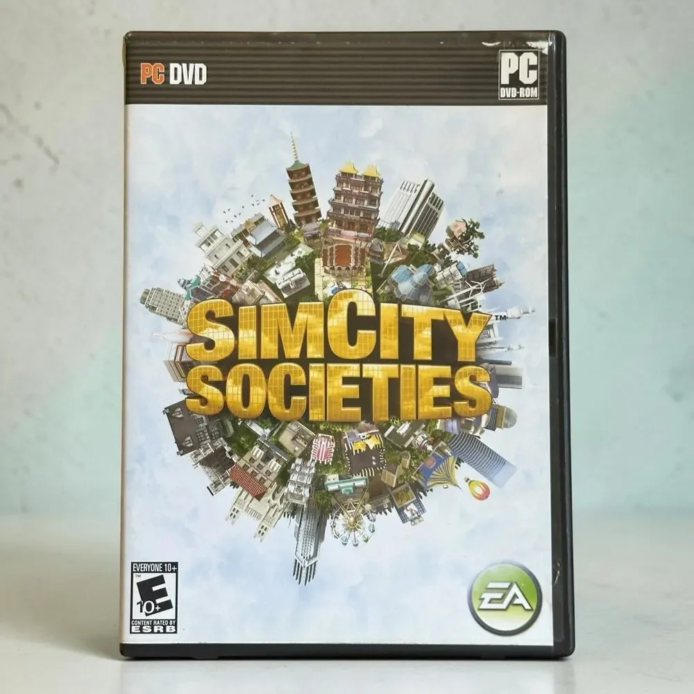 SimCity Societies PC DVD-ROM 2007 EA Complete w/ Manual Untested